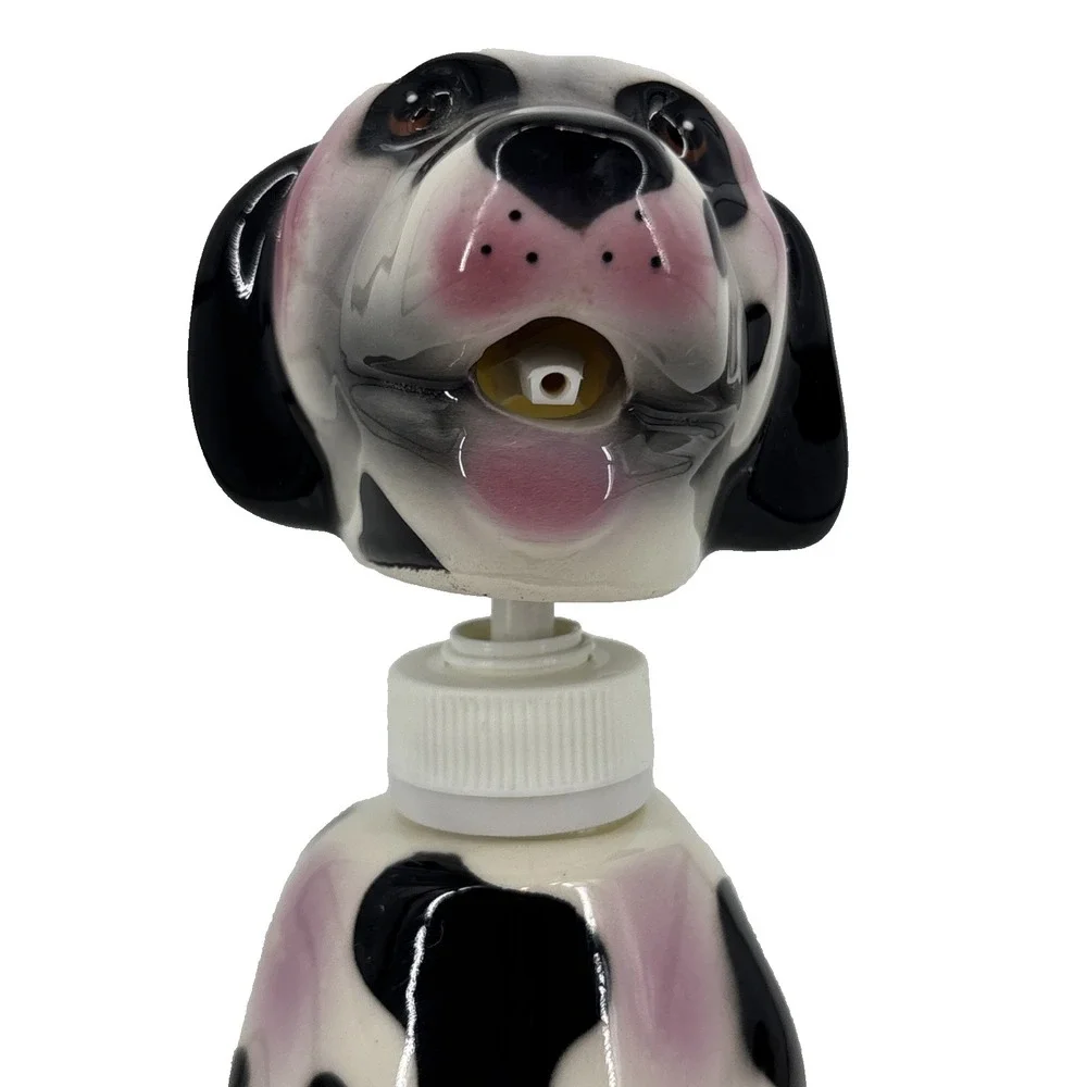 Vintage 90s Ceramic Dalmatian Dog Soap‎ Pump Dispenser 8.5